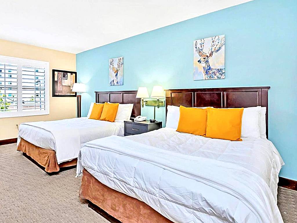 1BR Suite w Two Queens and Pool and Hot Tub