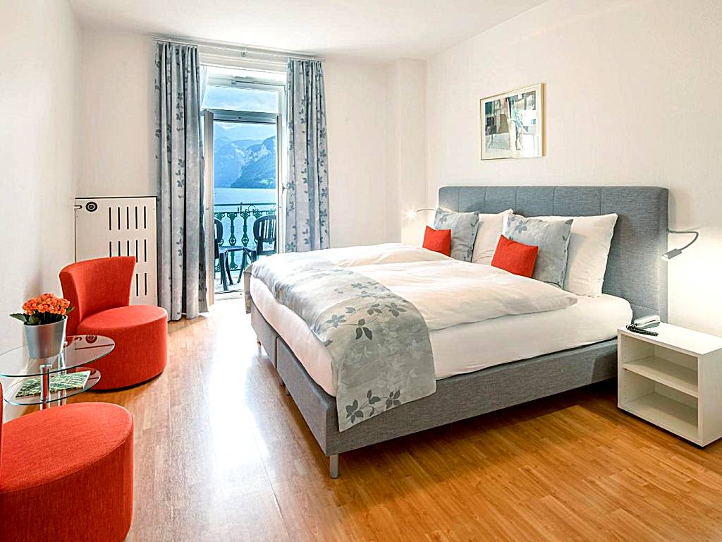 Hotel Schmid & Alfa: Superior Double Room with Balcony and Lake View (Brunnen)