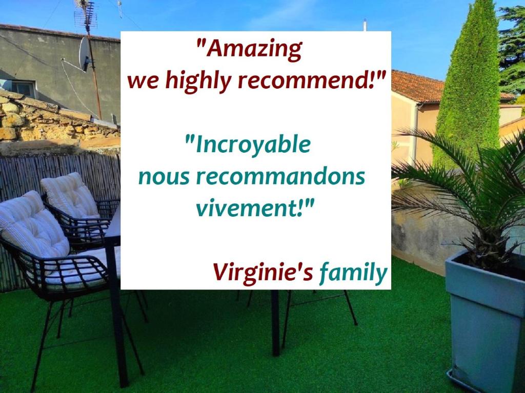 Favorit des voyageurs Gîte Urbain et sa terrasse
