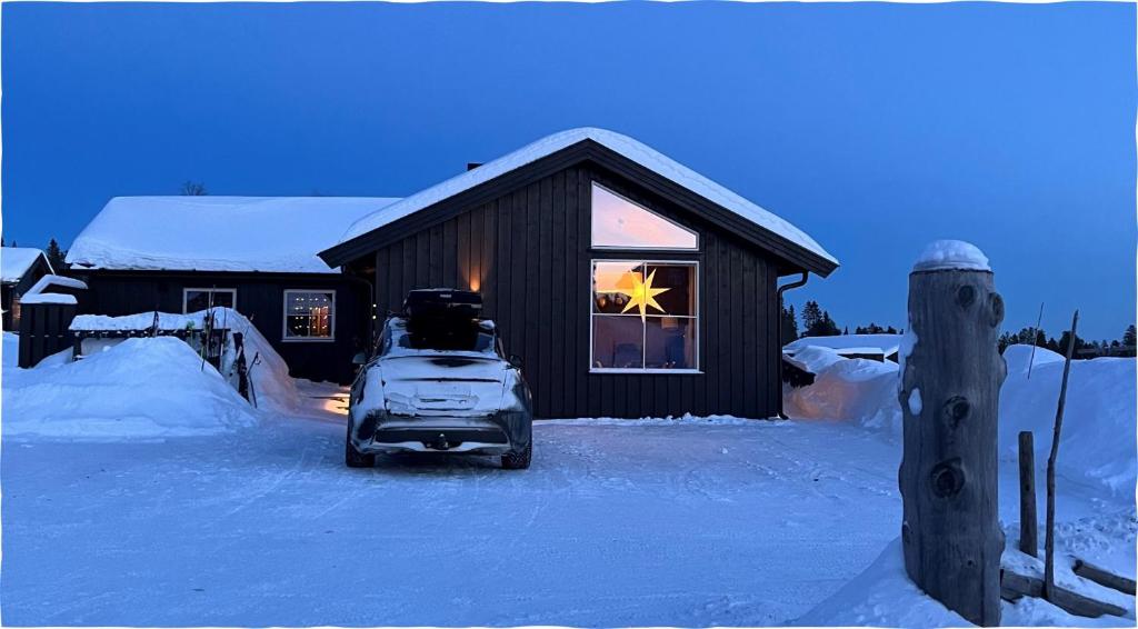 Koselig familiehytte med ski in-out