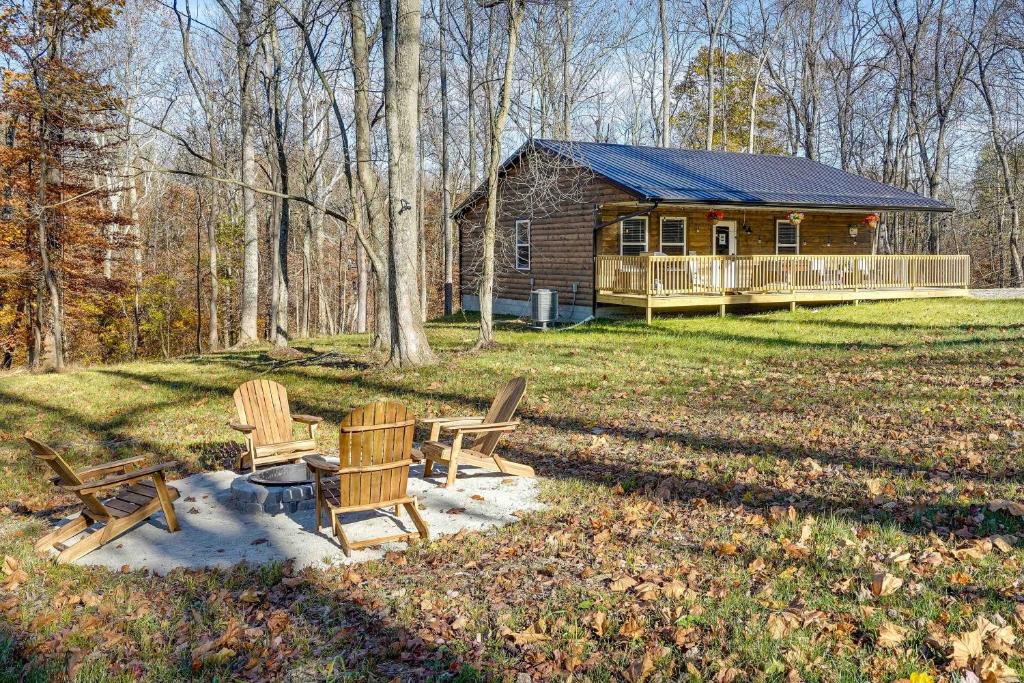 Serene Logan Retreat with Private Hot Tub and Fire Pit
