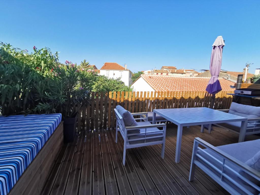 Appartement terrasse le Poulpe 200m front de mer