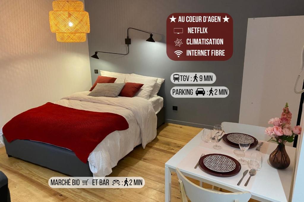 Le Charme - Au Coeur d'Agen - Self Checkin - Wifi - Netflix - Smart TV - Luqs fr