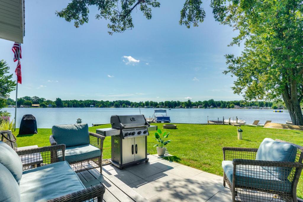 Montpelier Lake House with Deck, Dock and Fireplace!